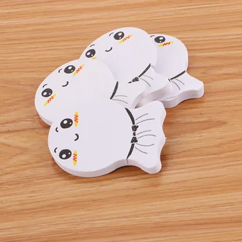 

2PC Cartoon Post-it Note Stickers N Times Posted Book Creative Cute Office Student Stationery Note Stickers Message Paper