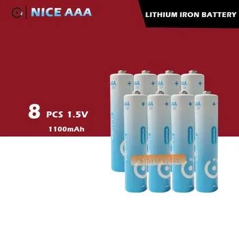 

8Pcs/lot Brand New NICE SUPER Lithium 1.5V Big Capacity AAA Batteries Quality 5 years Warranty Free shipping