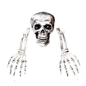 

Halloween Horror Buried Alive Ghost Head Skeleton Claw Skull Garden Yard Lawn Decoration Skull Head Hands Halloween Prop