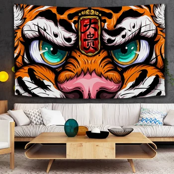

Cartoon Anime Art Wall Tapestry Hanging Blanket Fabric Large Tapestry Aesthetic Background Wandkleed Home Decoration AD50WT