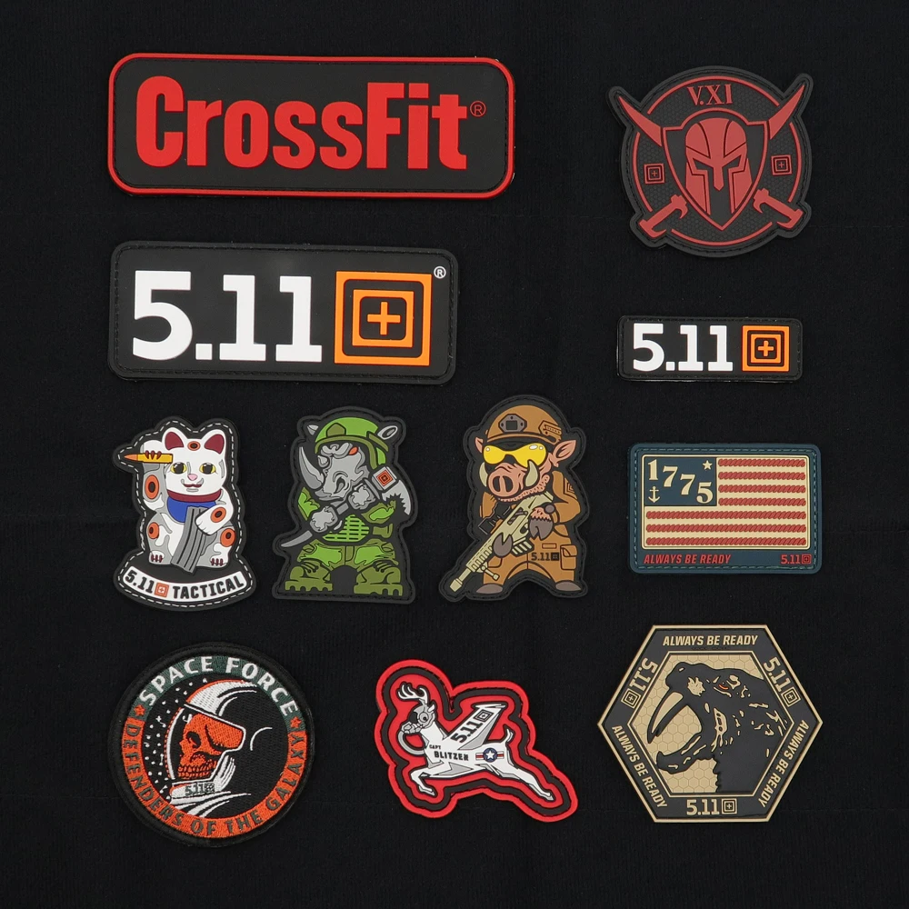 2020 NEW PVC Patch Military Tactics 511 CrossFit Ammo Cat Waterproof Embroidery Applique Armband Backpack Jacket Decoration | Дом и сад