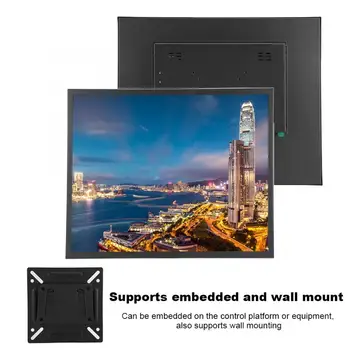 

Capacitive Touch Screen Monitor 19-Inch Multi-Point Capacitive Touch Screen 4:3 1280 x 1024 Industrial Monitor 100-240V