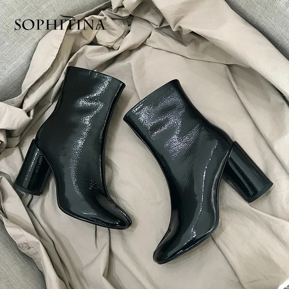 SOPHITINA/Женские ботильоны новейшие на весну и осень 2019г. Ботинки женские из