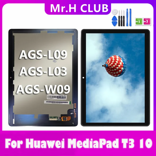Original 9.6 LCD For Huawei MediaPad T3-10 T3 10 AGS-L03 AGS-L09 AGS-W09  LCD Display Touch Screen Digitizer Tablet Assembly - AliExpress