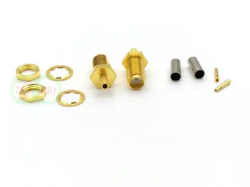 

300pcs SMA Female Crimp Connector adapter for Coaxial RG174 RG178 RG316 LMR100 Cable
