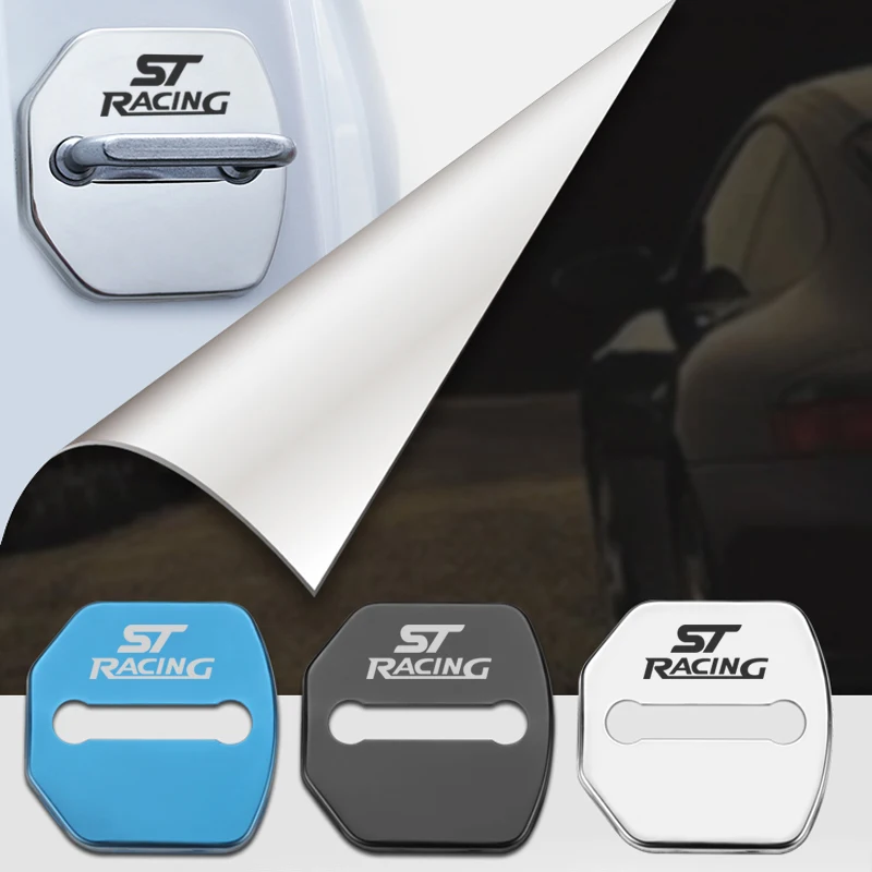 Автомобильный Стайлинг дверной замок Чехлы для автомобиля Ford Fiesta Ecosport эскорт фокус 1 фокус 3 Фокус 2 аксессуары для автомобиля Стайлинг