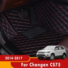 Alfombras para coche Changan CS75 2014 2015 2016 2017, accesorios interiores, partes de recubrimiento completo, almohadilla especial para pies