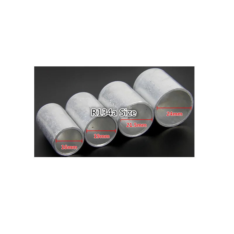 8pcs R134a Automotive Air Conditioning Hose Pipe Fitting Aluminum Sleeve Car Parts