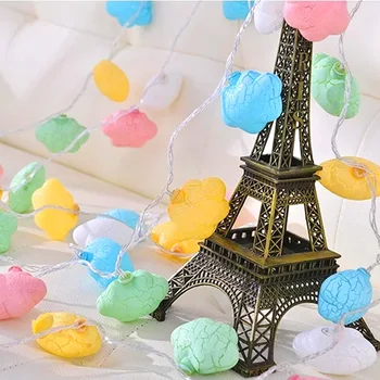 

LED color flash lamp crack color cloud decoration string light