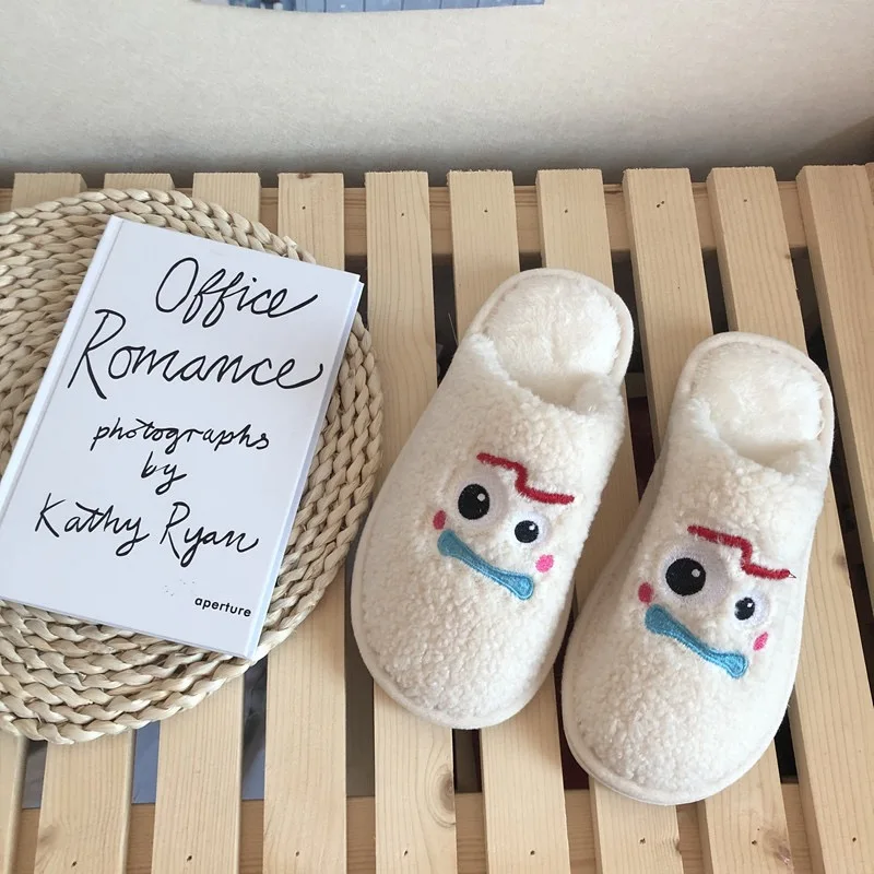 IVYYE Forky Bear/модные тапочки в стиле аниме; зимняя теплая Домашняя обувь с героями мультфильмов; плюшевые домашние тапочки; Новинка; подарки на день рождения