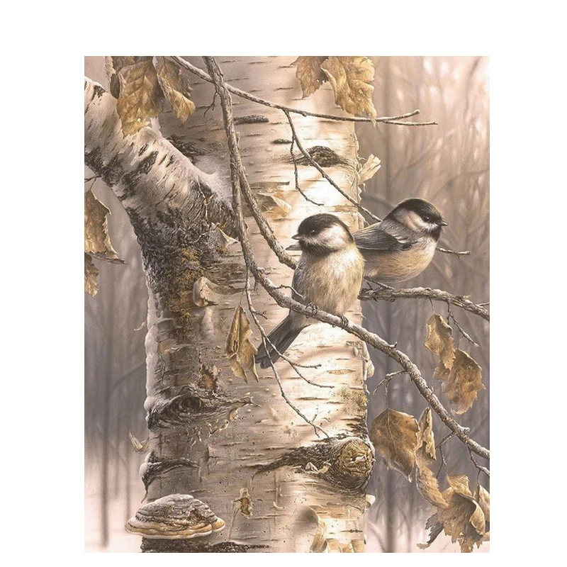 

SELILALI Little Bird On Tree DIY Hand Painting By Number Kit Oil Paint Surprise Gift For Adult Modern Acrylic Living Room Decor