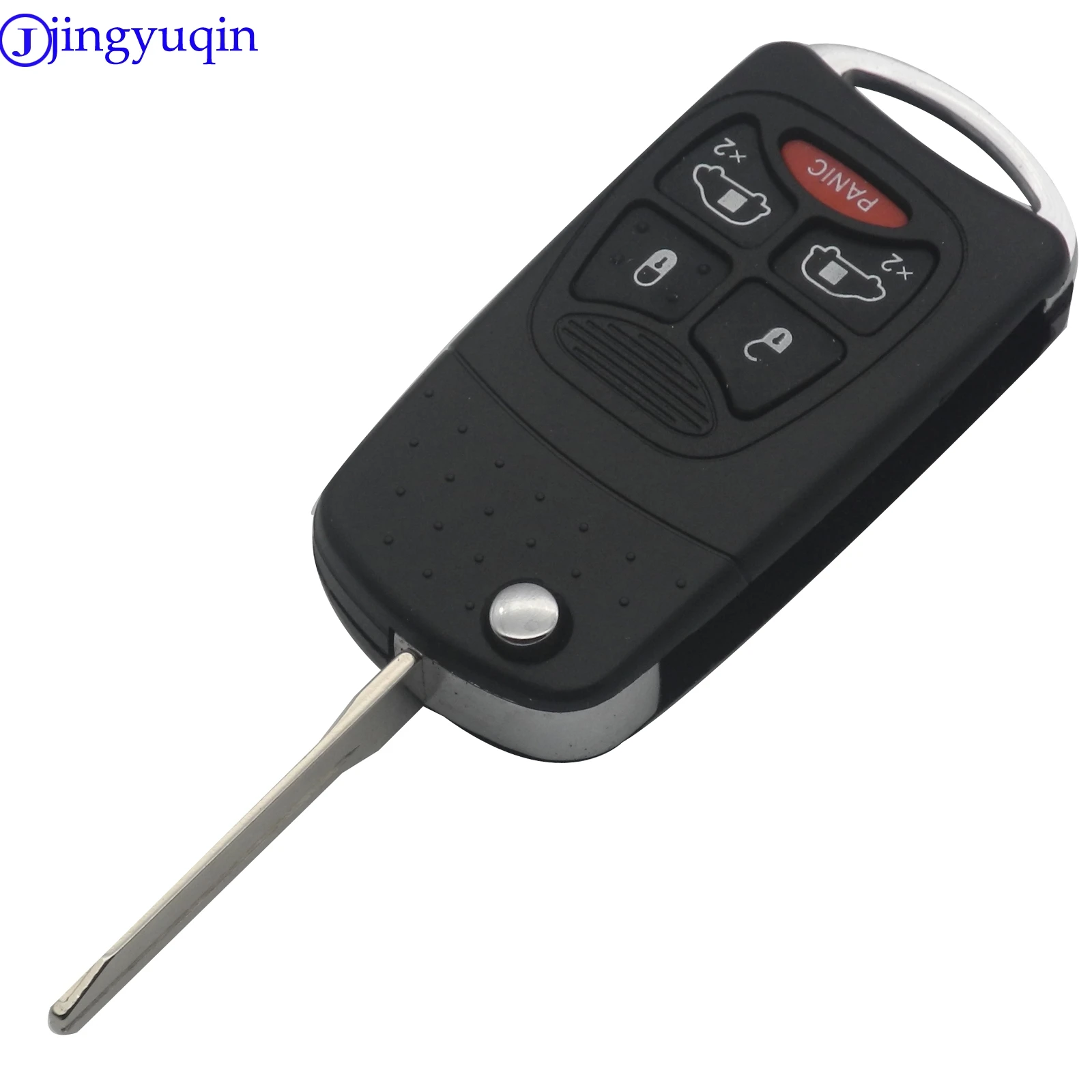 Jingyuqin 10ps 5B модифицированный чехол для ключей для Dodge Jeep Commander Grand Cherokee Chrysler Aspen 300 Fob автомобильный чехол для ключей