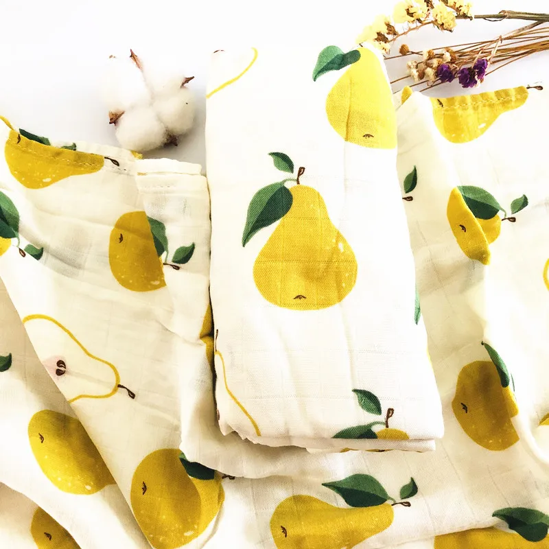 70% Bamboo 30% Cotton Baby Blankets Baby Swaddle Bedding Infant Blanket Wrap Muslin Blankets Soft Breathable For Newborn 120x120 5