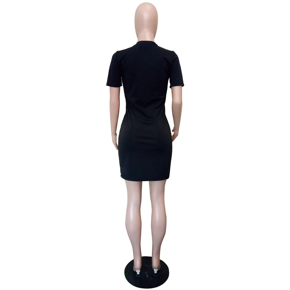 Женское мини-платье с круглым вырезом и леопардовым принтом, женские с короткими рукавами, сексуальное летнее платье, Повседневная Клубная одежда, DLS6302