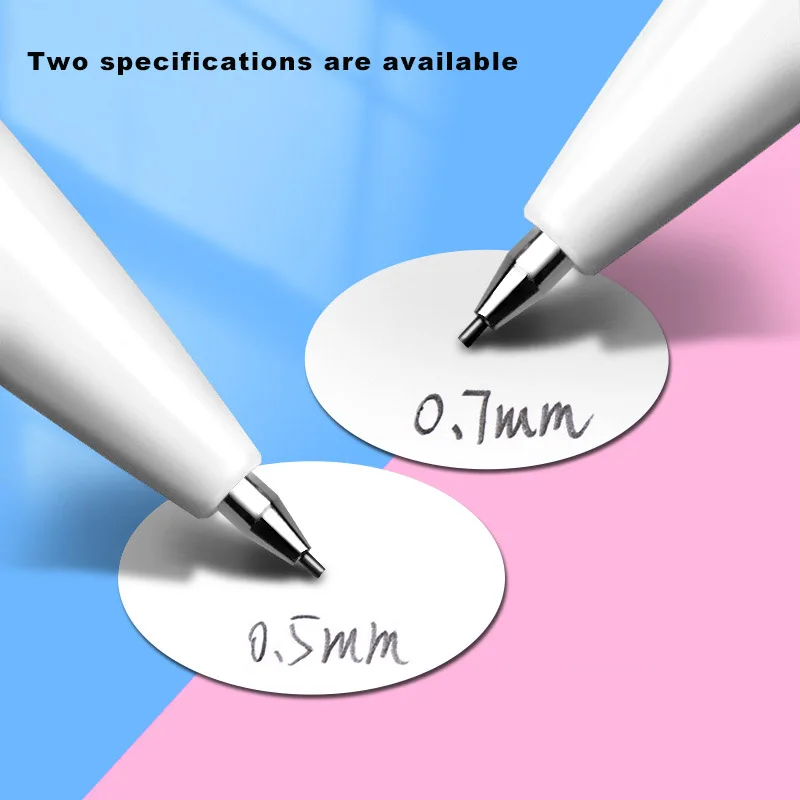 Deli Mechanical Pencil 0.5mm/0.7mm Lead Refill Student Writing Stationery for Kids School Supplies Automatic Pencil With Erasers 3