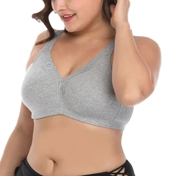 

Women Cozy Casual Lace Bras Female Tank Tops Wire Free Underwear Fashion Large Size Bras