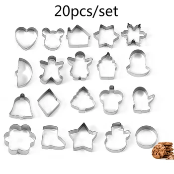 

Cookie Cutters Moulds Stainless Steel Christmas Cookie Snow Shape Biscuit Mold DIY Fondant Pastry Decorating Baking Kitchen Tool