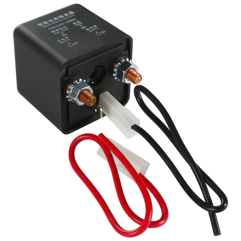 Motorhome Auto Camper Accessories 200A Smart Battery Isolator Dual Battery Combiner 12V/24V Caravan Accessories