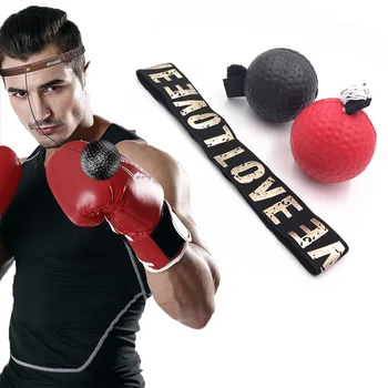 

Boxing Speed Punch Ball Reflex MMA Sanda Boxer Raising Reaction Force Hand Eye Training Set Stress Gym Boxing Muay Thai Exercise