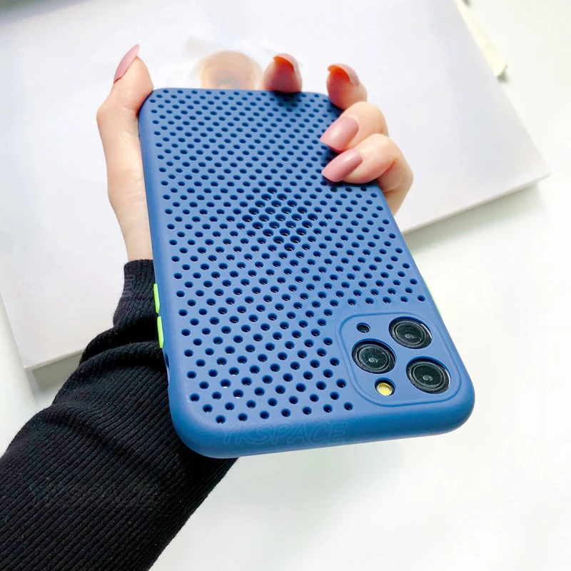 Breathable Mesh Heat Dissipation TPU Phone Case