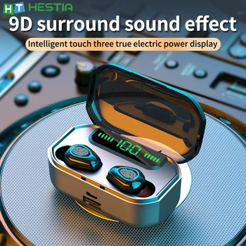 

G20 TWS Bluetooth Headphones Wireless 9D Noise Reduction Fingerprint Touch Waterproof LED Digital Display No Delay Earphones