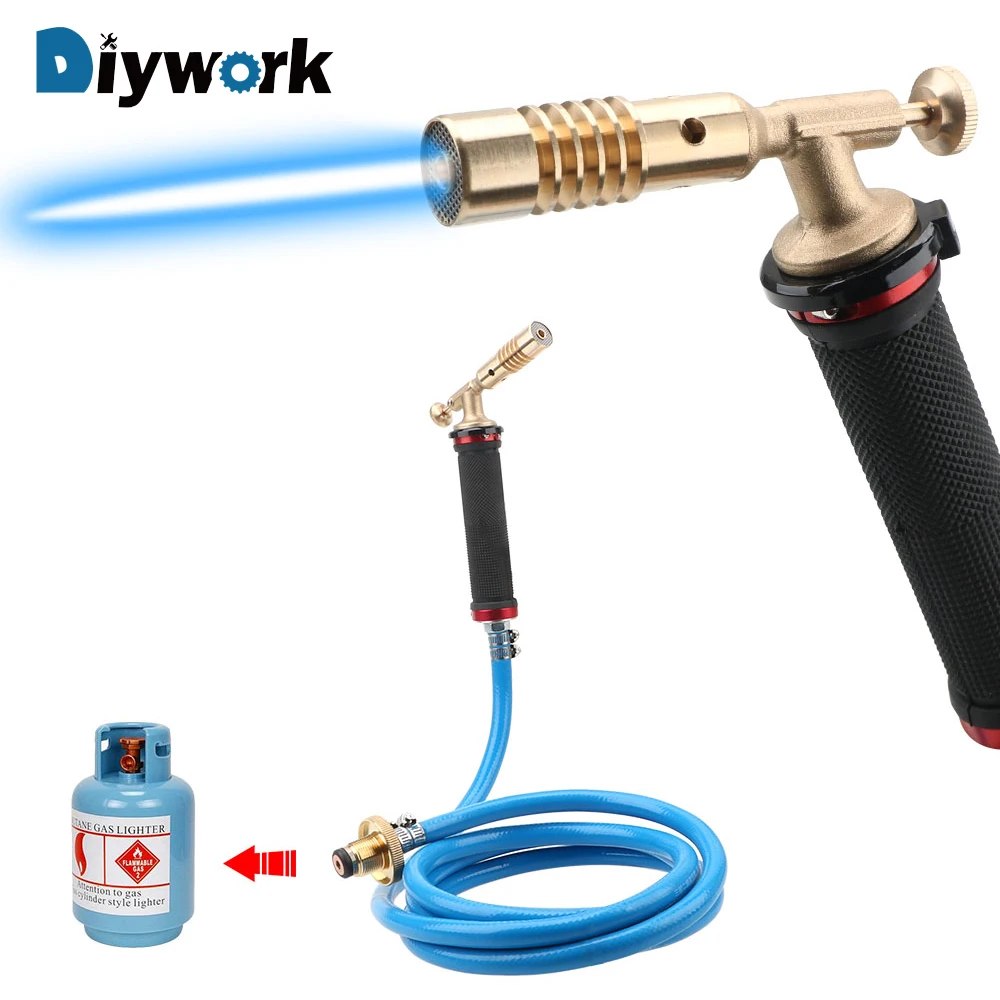 DIYWORK электронный сварочный пистолет с зажиганием фонарь со сжиженным пропаном