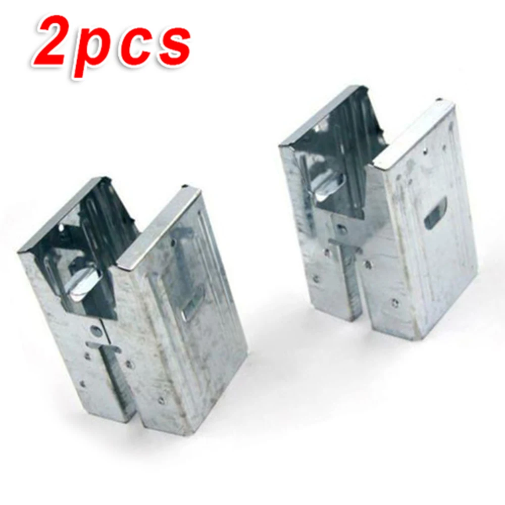 2x Saw Horse Brackets Stainless Steel Jig Clamps Woodworking Fixture Clips Tool Well-made