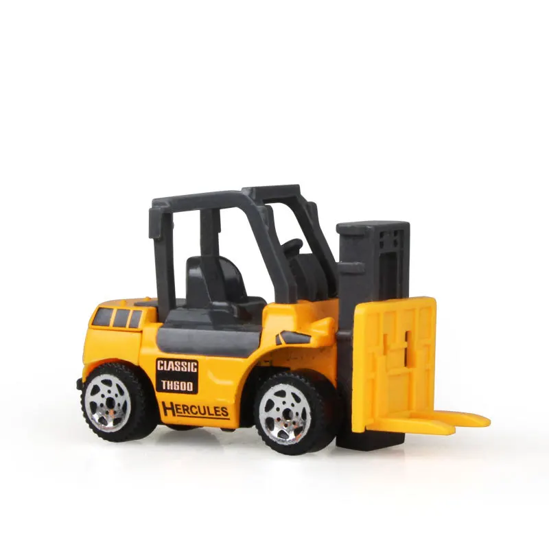 Mini Alloy Diecast Car Model Engineering Toy Vehicles Dump Truck Forklift Excavator Model Car Mini Gift For Kids Boys 10