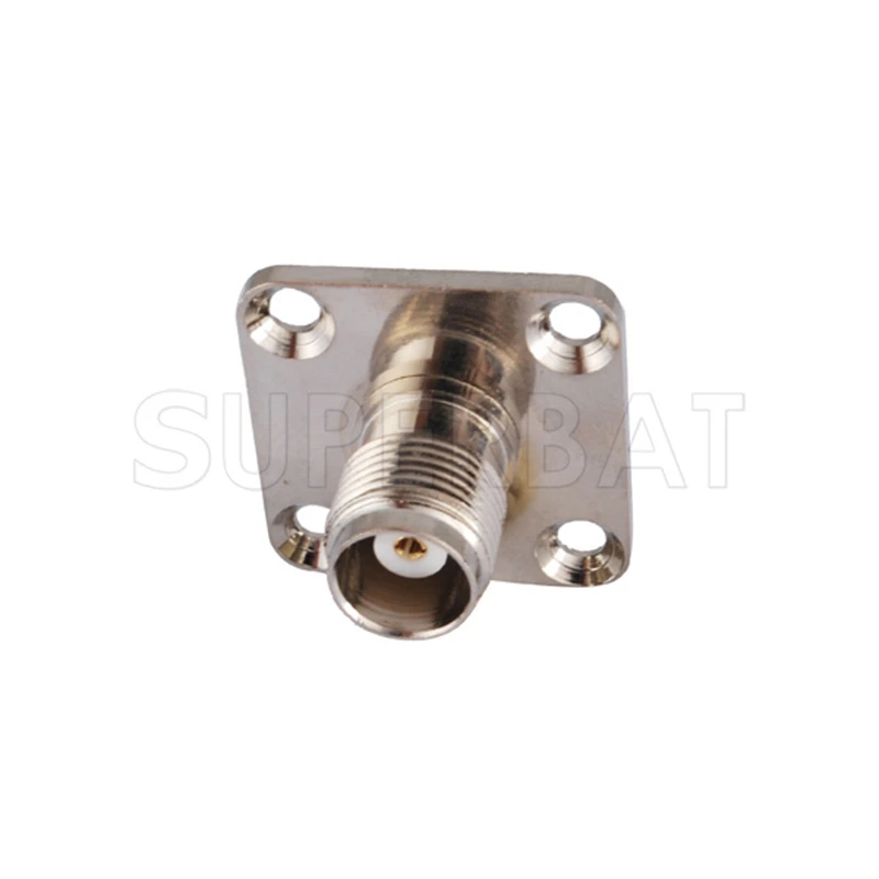 

Superbat 10pcs TNC 4 Hole Panel Mount Female with Solder Cup Wide Flange RF Coaxial Connector