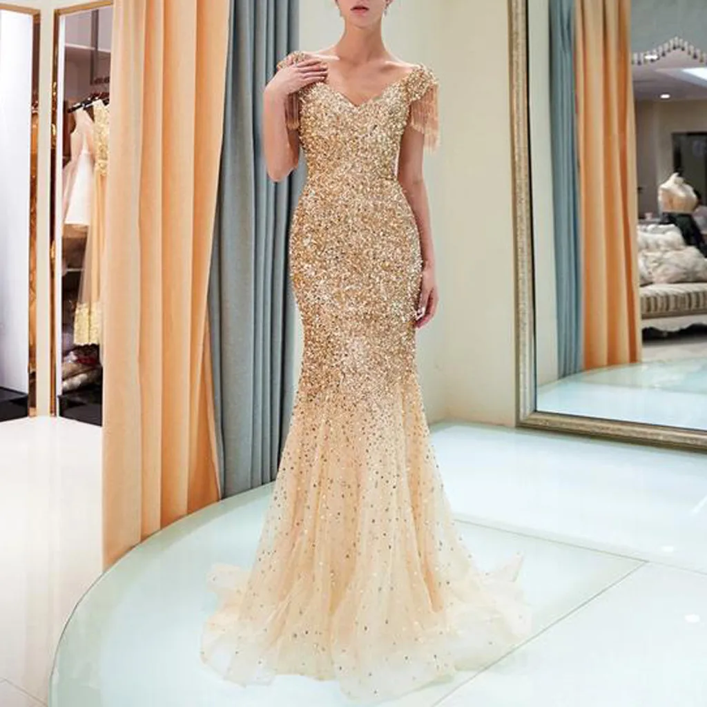 Women Sexy Backless Dress Deep V Sleeveless Long Dresses Woman Party Night Gold Elegant Dinner Dresses For Women Maxi vestido Women Sexy Backless Dress Deep V Sleeveless Long Dresses Woman Party Night Gold Elegant Dinner Dresses For Women Maxi vestido