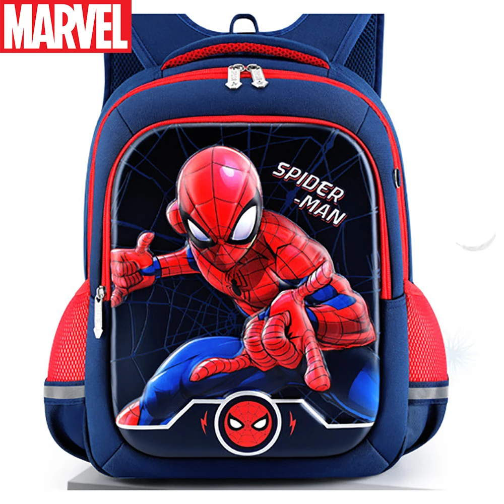 Kids Children 3D The Avengers School Bags Backpack Spiderman Iron Man Rucksack 