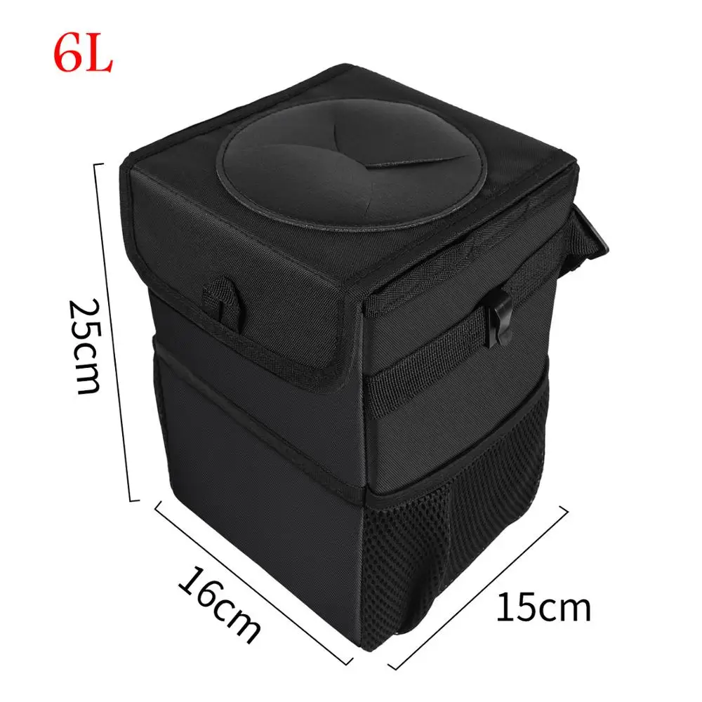 Прочная водонепроницаемая Складная автомобильная сумка для хранения мусора, сумка для хранения Авто и коробка для хранения автомобиля, сумка для путешествий, сумка для мелочей - Название цвета: 6L
