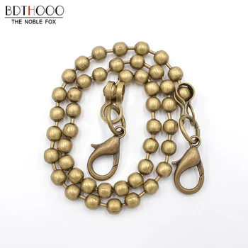 

5PCS Replacement Chain Strap 120cm/50cm Metal Purse Chain for Bag Handle Shoulder Cross Body Handbags Chain Strap