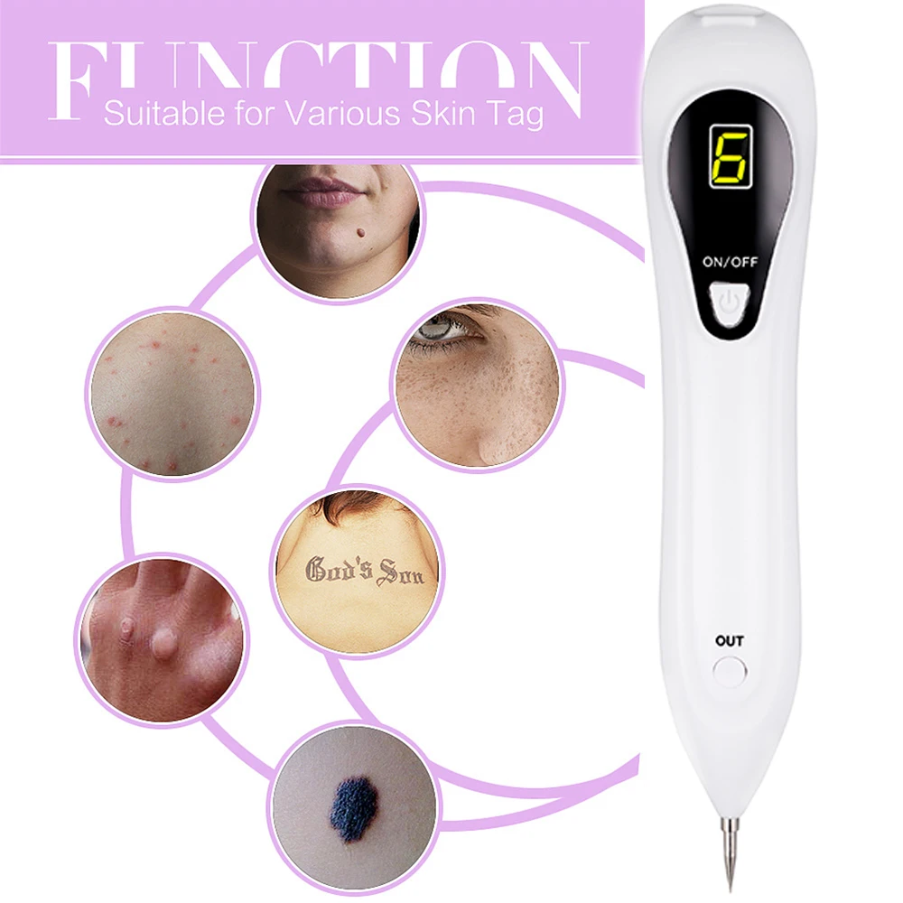 Ручка для удаления Крота, набор для ремонта кожных тегов, мульти скоростные регулируемые веснушки и татуировки, домашняя usb зарядка/lcd/5 сменных игл