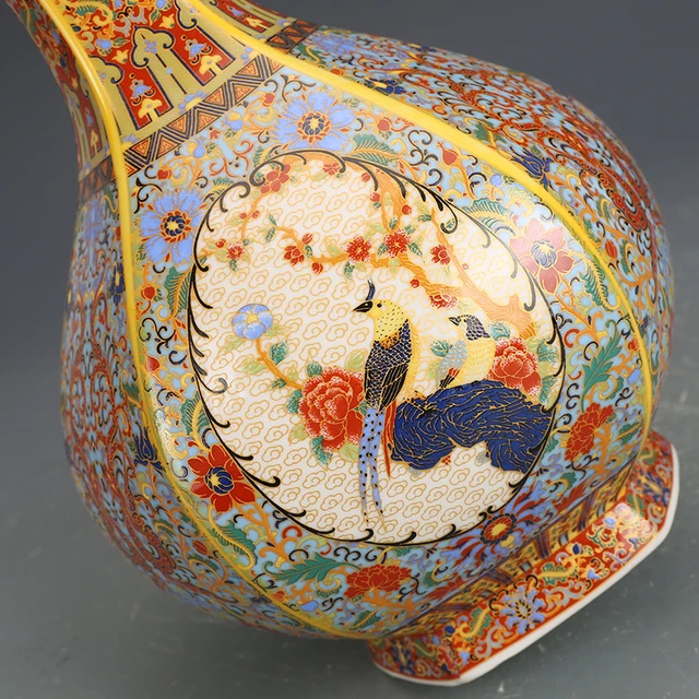 Antique Porcelains Of Yongzheng Official Kiln VaseLiving Room Ornaments Jingdezhen Ceramic Vase Enamel Pastel Vase 4