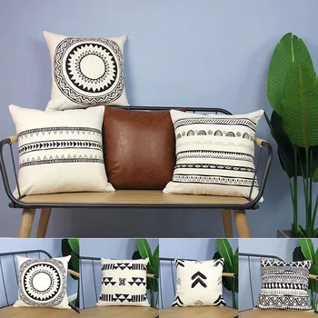

Newly Cotton Printed Moroccan Style Cushion Cover High Quality Car Sofa Cushion Cover