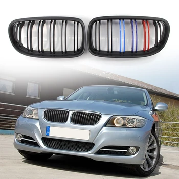 

Enduring Car Durable Parts Components Left Right Kidney Grille Matte Black for BMW E90 Sedan E91 Touring 2008-2012