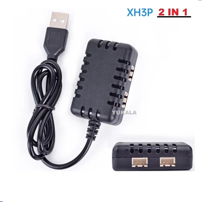 Быстрое зарядное устройство USB 2 в 1 7 4 В 1000 мАч * для Wltoys 144001 124019 124018 XK K130 12428 12401 K989 K969