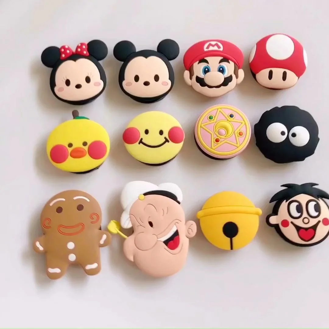 

Cartoon Silicon Phone Hand Band Holder Universal Finger Ring Holder For iPhone Wristband Strap Push Pull Grip Stand Bracket