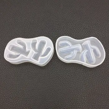 

Silicone Silicone Mold DIY Jewelry Making Cactus Pendant Cake Decoration Fondant Epoxy Resin Molds Crystal Handmade Tools Unique