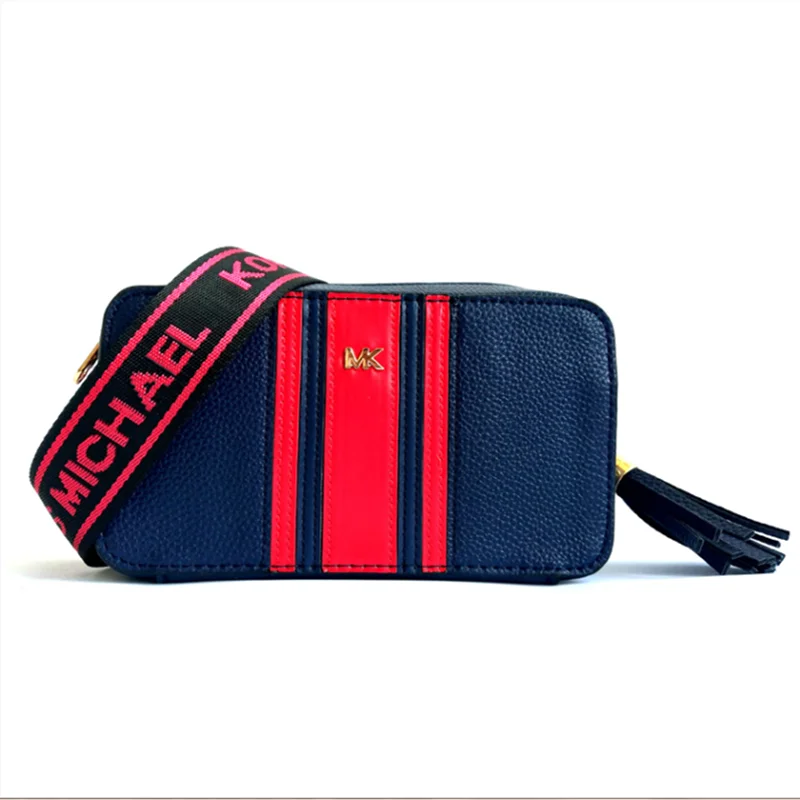 

2020 New Style Women Messenger Bag Fashion Designer Bags Mixed Colors Tassels Shoulder Bag Wide-Strap Small Square Bag