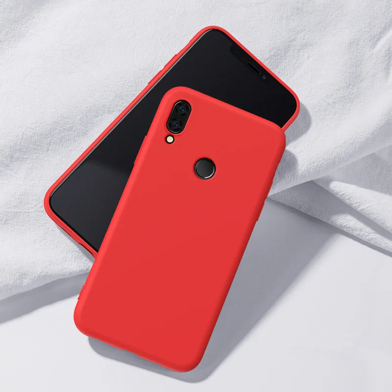 Funda силиконовый матовый чехол для Xiaomi mi Note; размеры 9 и 10 se A3 lite 9T Pro cc9 cc9e Red mi K20 Note 8t 7 8 Pro 8A 7A Мягкий ТПУ чехол Обложка - Цвет: red