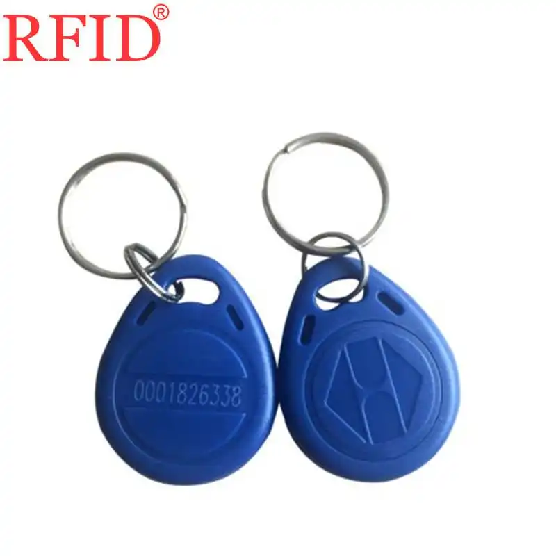 100pcs Blue ID 125 кГц EM4100 TK4100 только для чтения брелок RFID EM жетон тег контроля доступа карты тег аксессуары много цветов выбрать 100 шт - Цвет: 100pcs Blue
