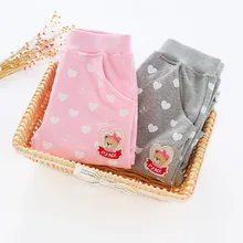 Новинка года; сезон весна; Стильные повседневные брюки для девочек; эластичные брюки из чистого хлопка; детская одежда в Корейском стиле; брюки; детская одежда