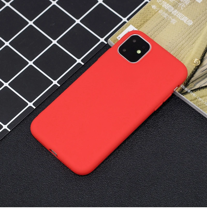 SUREHIN soft case for iPhone 11 Pro max 2019 XS XR 8 7 6S plus coque matte clear transparent silicone cover for iPhone 11 case