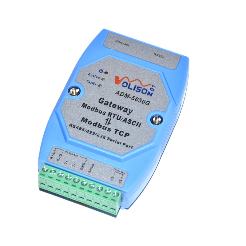 ADM-5850G Industrial Modbus gateway server MODBUS RTU/ASCII to Modbus TCP support PLC serial port smart home gateway