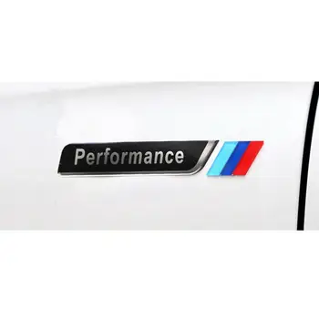 2 шт. производительность автомобиля наклейка эмблема значок спортивный логотип для BMW M серии 13*1,2 см серебро/черный акрил наружное украшение