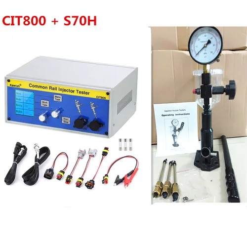 Buy New!CIT800 Multifunction Diesel Common Rail Injector Tester  Piezo Injector Tester + S70H Injector Iron Validator