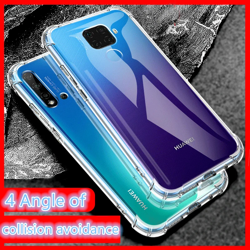 Ударопрочный силиконовый чехол для телефона Huawei P30 Lite P20 Pro Y5 Y6 Y7Pro Y9 Prime 2019 Honor 20i 9xpro
