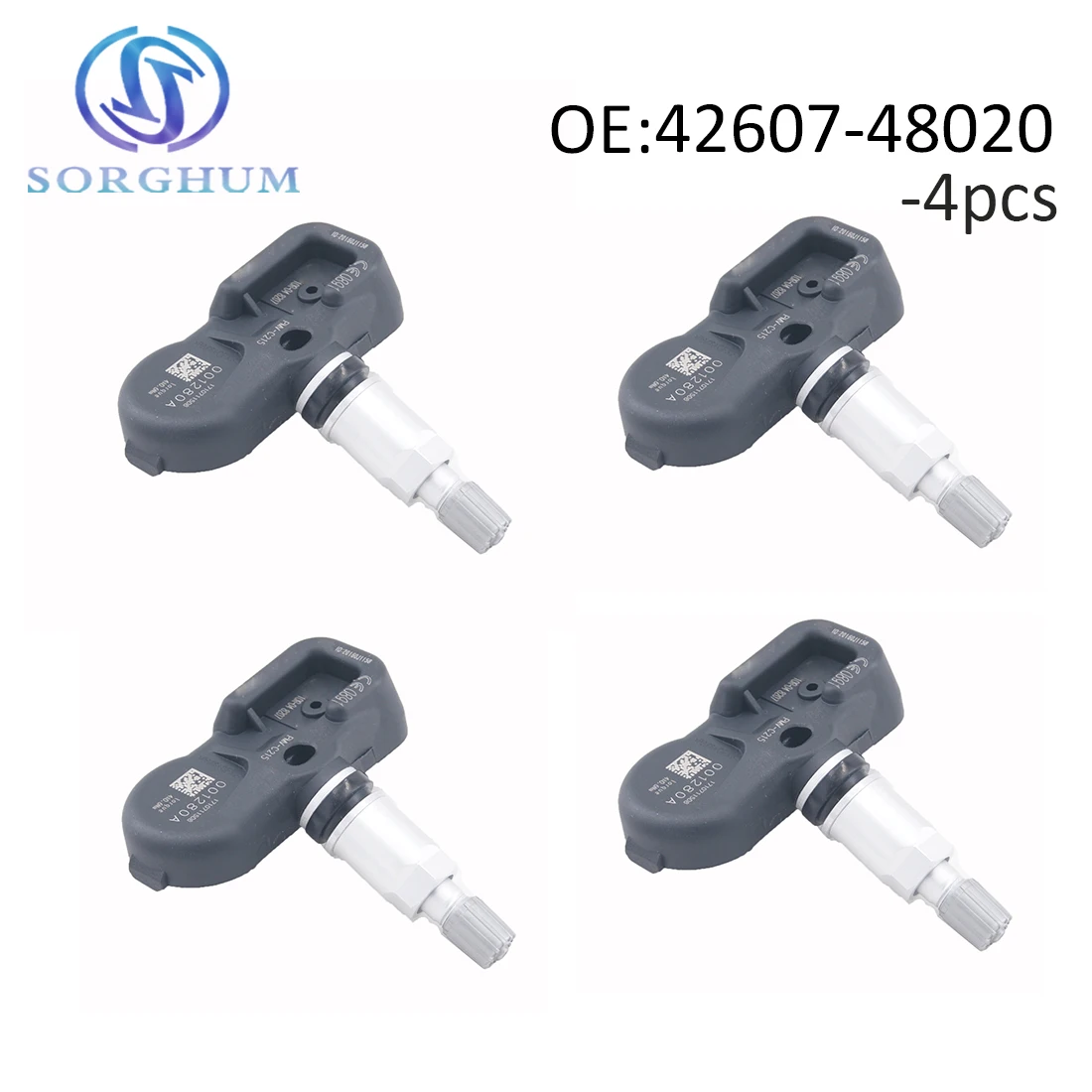4pcs 42607-48020 Tire Pressure Sensor 433MHZ TPMS Fits For Toyota Land  Cruiser For Prado C-HR Camry For Le-xus